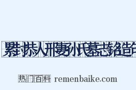 累封恭人邢妻孙氏墓志铭造句是什么意思的图片
